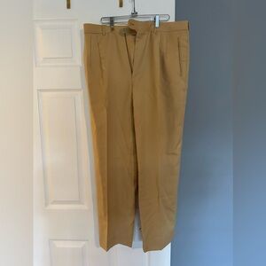 Leopold Italian men’s pants yellow/tan color